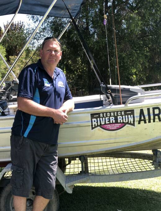 RUN OF THE RIVER: Redneck River Run organiser Gavin Gilbert said 40 boats would leave Darlington Point on Friday to help raise funds for Country Hope. PHOTO: Contributed