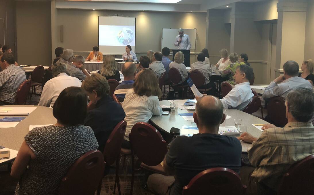 QUESTIONS: Irrigators at a consultation meeting with representatives from the Department of Agriculture at the Southside Leagues Club.
