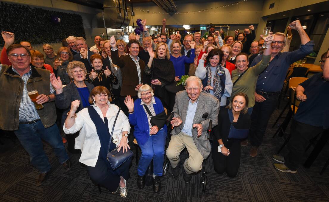 Sussan Ley's supporters gathered in Albury during her election night win. PHOTO: The Border Mail