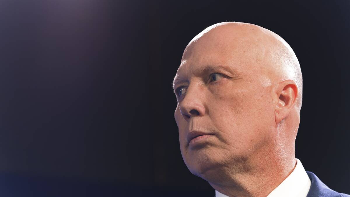 Defence Minister Peter Dutton is favourite to become the next Liberal Party leader. Picture: Keegan Carroll 